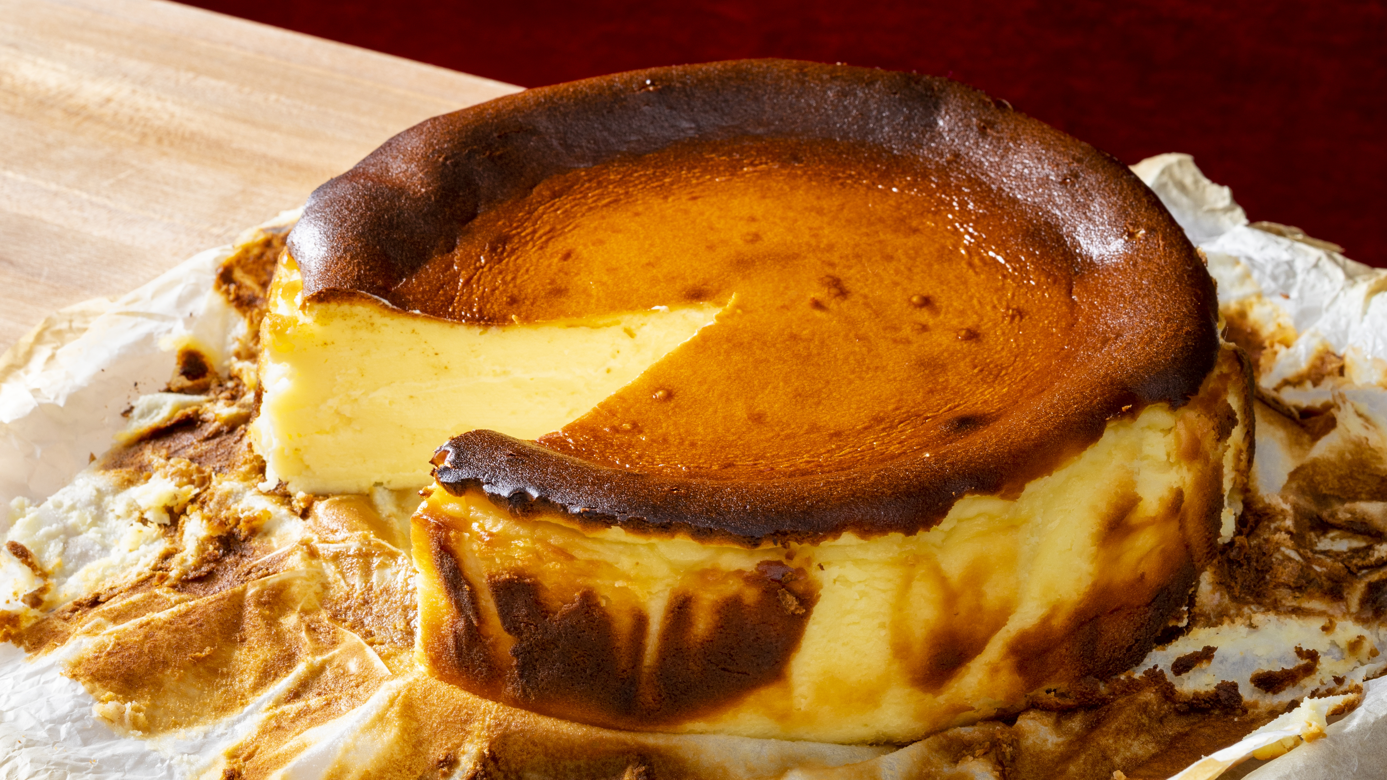 Basque-style cheesecake